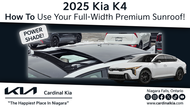 2025 Kia K4 | How To Use Your Full-Width Premium Sunroof!