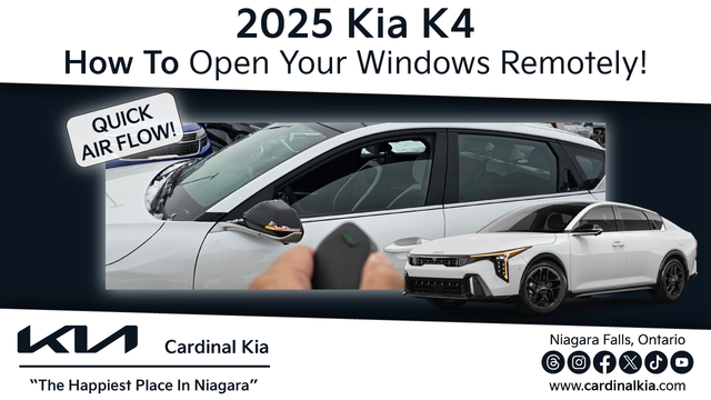 2025 Kia K4 | How To Open Your Windows Remotely!