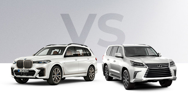 2019 BMW X7 vs 2019 Lexus LX in Montreal