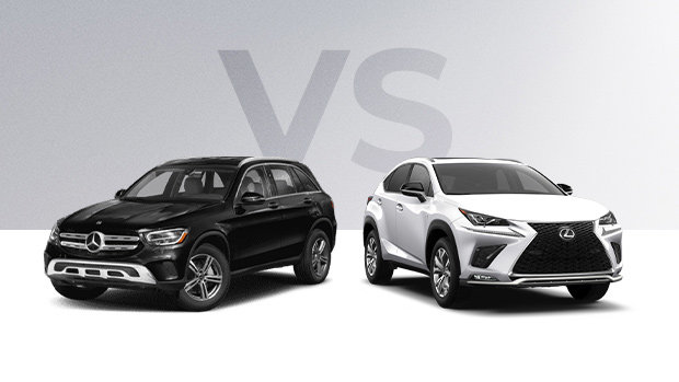 The 2020 Mercedes GLC 300 and 2020 Lexus NX 300 compete in the Greater Montreal!
