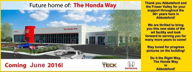 The New Home of the Honda Way in Abbotsford!