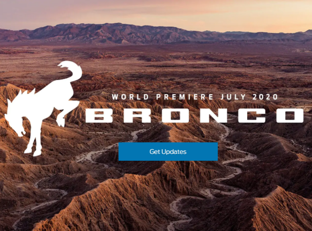 Ford Bronco Reveal July 2020
