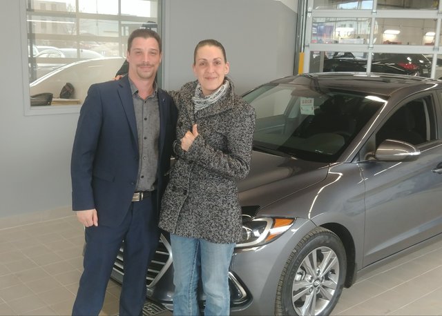 Contente de ma nouvelle Hyundai!