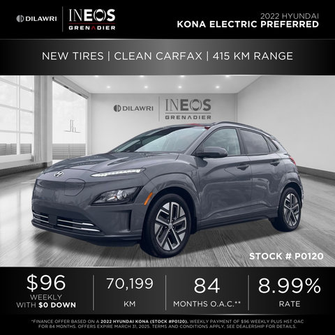 Hyundai KONA ELECTRIC  2022 à Mississauga, Ontario