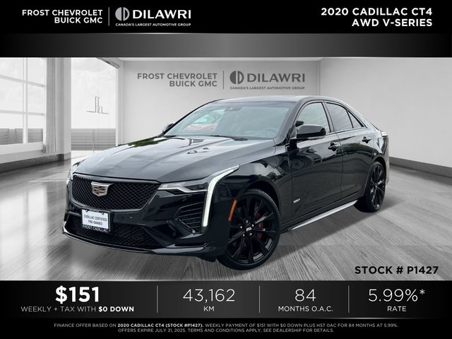 2020 Cadillac CT4 AWD in Brampton, Ontario