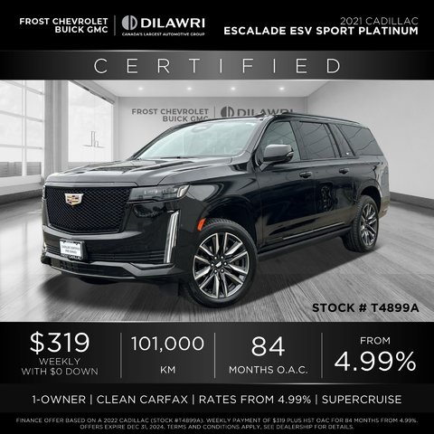 2021 Cadillac Escalade ESV in Brampton, Ontario