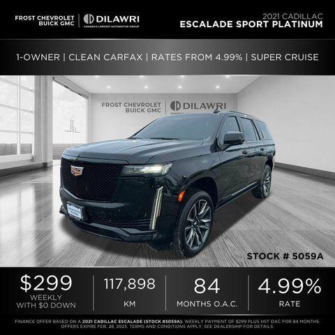 2021 Cadillac Escalade in Mississauga, Ontario