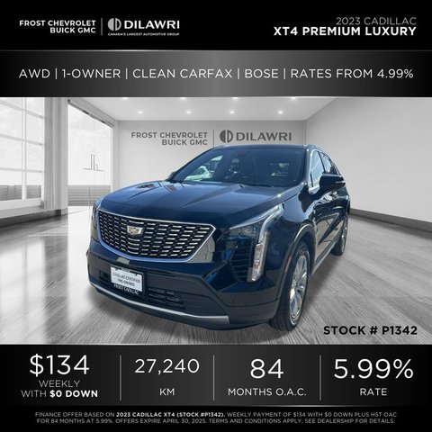 Cadillac XT4  2023 à Mississauga, Ontario