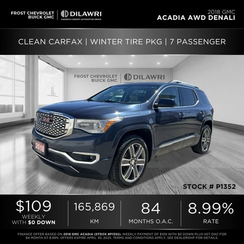 GMC Acadia  2018 à Mississauga, Ontario