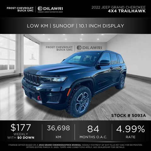 2022 Jeep Grand Cherokee 4X4 in Mississauga, Ontario