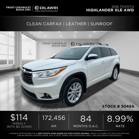 2016 Toyota Highlander in Mississauga, Ontario