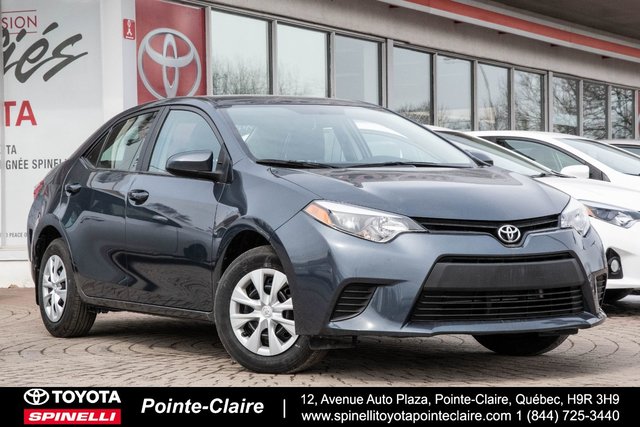 Toyota Pointe Claire >> Pre Owned 2016 Toyota Corolla For Sale At Spinelli Toyota Pointe Claire Toyota Pointe Claire >> Pre Owned 2016 Toyota Corolla For Sale At Spinelli Toyota Pointe Claire