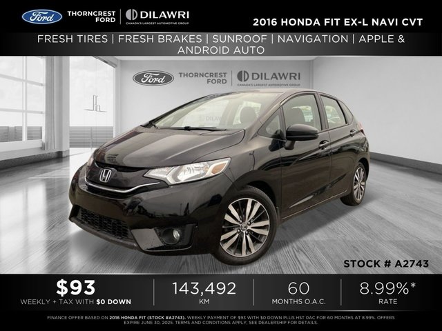 Honda Fit  2016 à Mississauga, Ontario