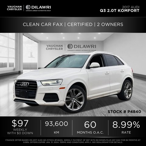 2017 Audi Q3 in Mississauga, Ontario