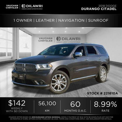 2018 Dodge Durango in Mississauga, Ontario