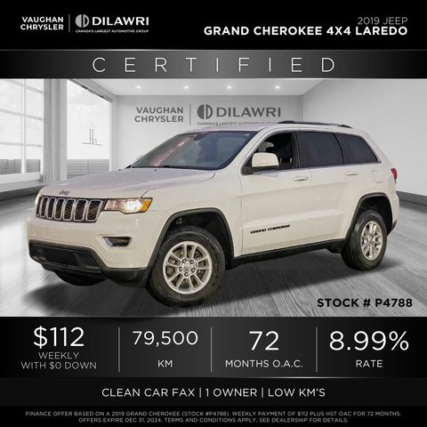 Jeep Grand Cherokee 4X4  2019 à Mississauga, Ontario