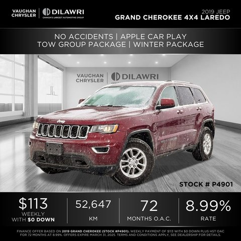 Jeep Grand Cherokee 4X4  2019 à Mississauga, Ontario