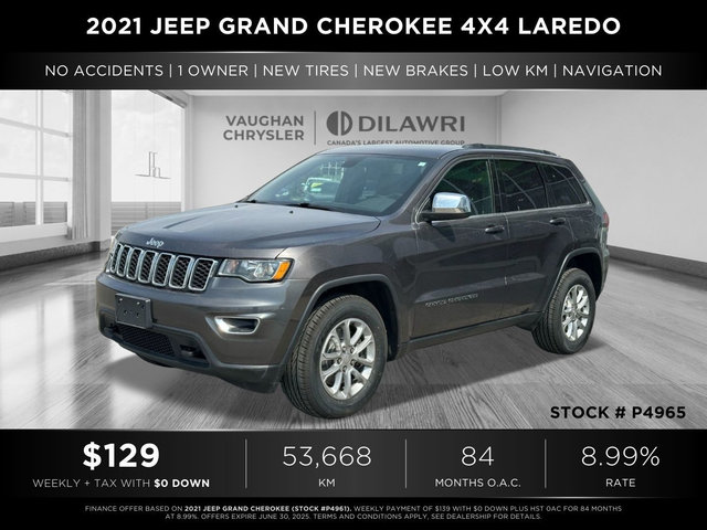 Jeep Grand Cherokee 4X4  2021 à Mississauga, Ontario
