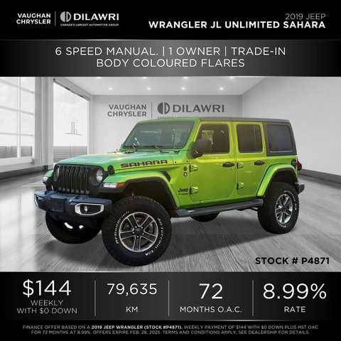 2019 Jeep Wrangler in Mississauga, Ontario