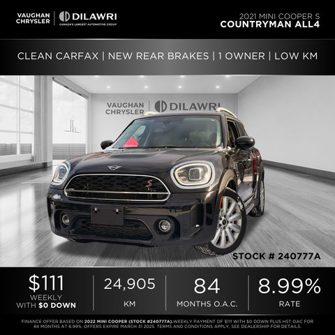 MINI Cooper S Countryman  2021 à Mississauga, Ontario