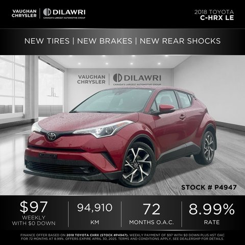 Toyota C-HR  2018 à Mississauga, Ontario