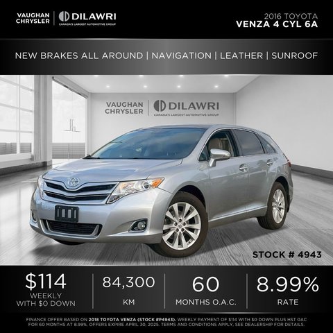 Toyota Venza  2016 à Mississauga, Ontario