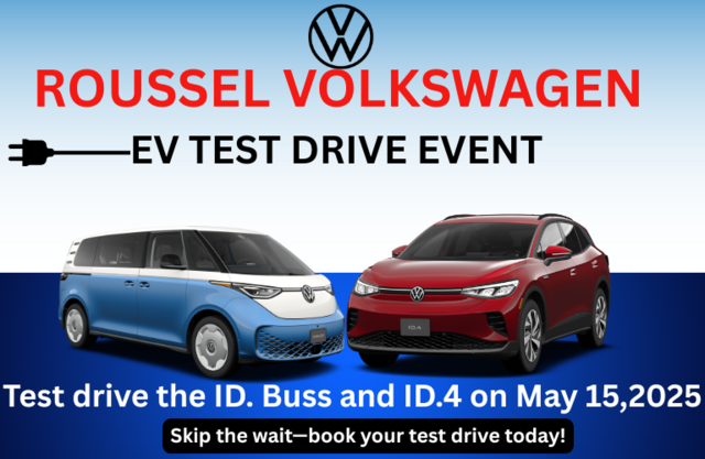 Test drive the ID. Buss and ID.4 on May 15,2025