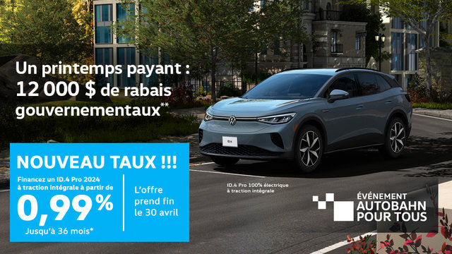 ID.4 : TAUX EN BAISSE À 0,99%