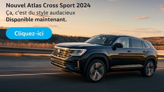 VUS Atlas Cross Sport 2024 de Volkswagen. Design audacieux, Car-NetMD innovant et traction intégrale 4MOTION de série (Copie)