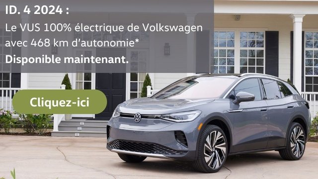 ID.4 2024 de VW, notre nouveau VUS multisegment électrique au design légendaire et à prix abordable ! (Copie)