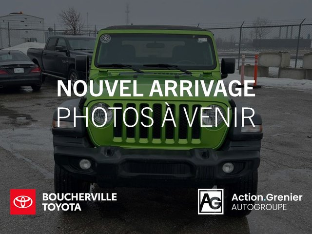 Jeep Wrangler Sport S + V6 + A/C + CAMERA + BLUETOOTH + UNIQUE! 2018