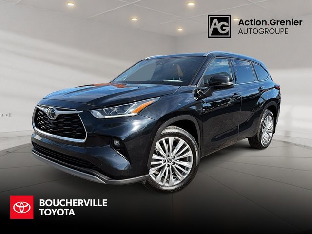 2023 Toyota Highlander PLATINUM + CUIR BRUN + TOIT PANO + JBL AUDIO + WOW