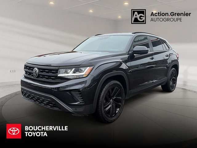 2022 Volkswagen Atlas Cross Sport Highline + NOIR SUR NOIR + CUIR + TOIT PANO + GPS