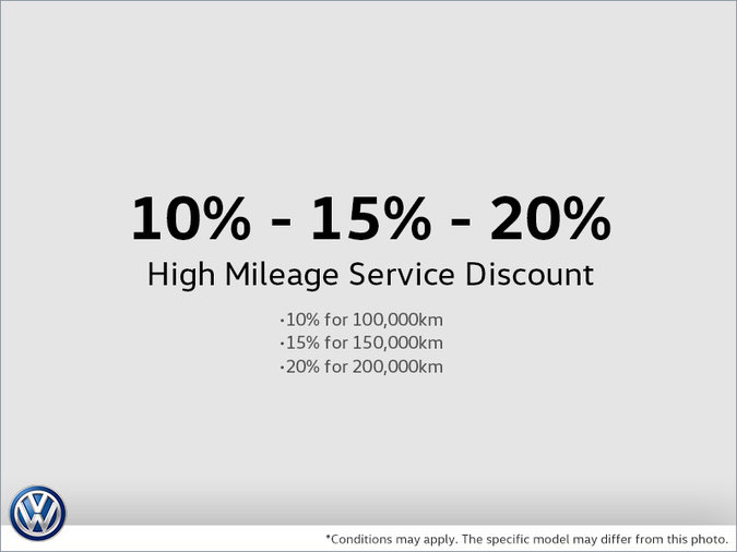 10% - 15% - 20% High Mileage Service Discount