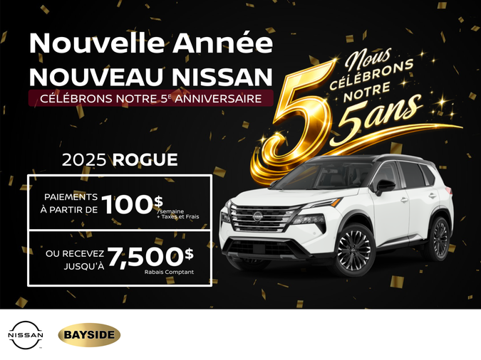 Obtenez le Nissan Rogue 2025 dès aujourd’hui!