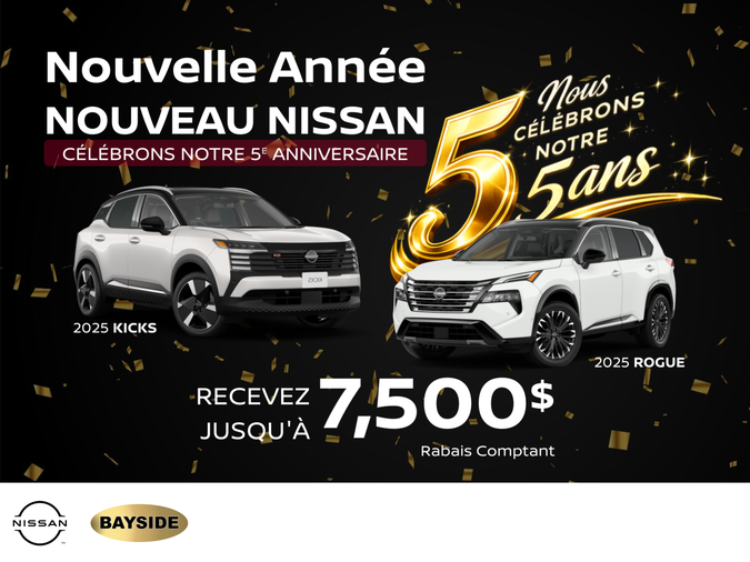NOUVELLE ANNÉE, NOUVEAU NISSAN - NOTRE 5E ANNIVERSAIRE