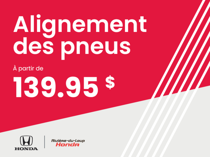 Alignement des pneus