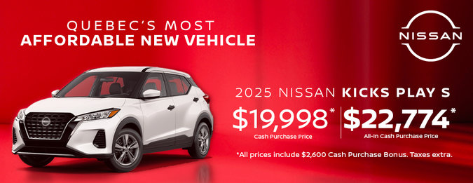 2025 Nissan Kicks Plays most AFFORDABLE