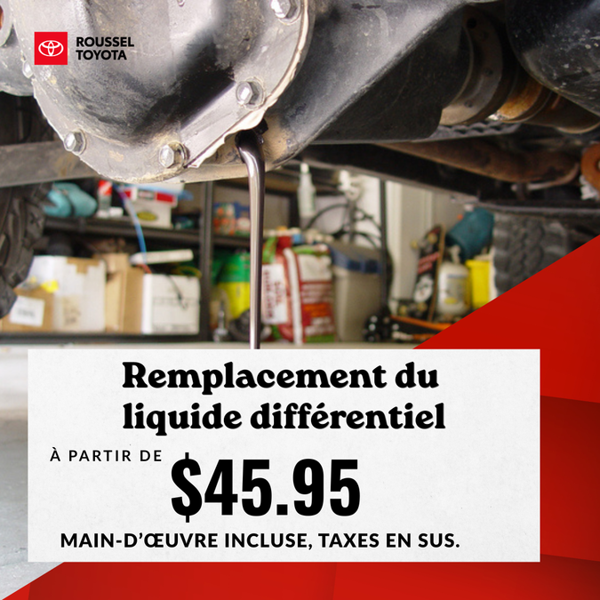 Remplacement du liquide différentiel