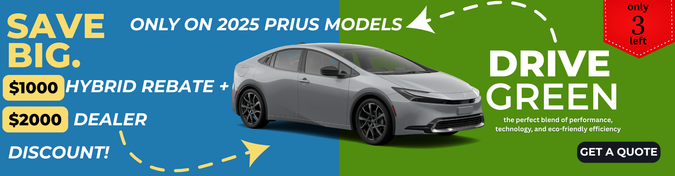 Drive Green. Save Big. Your Prius Awaits!