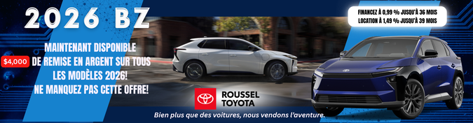 Électrifiez votre voyage avec le Toyota bZ 2026
