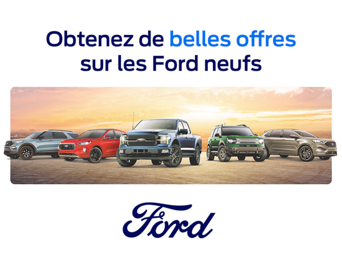 Obtenez votre offre spéciale Ford