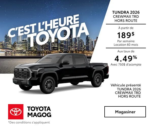 Tundra 2026 Crewmax TRD Hors Route
