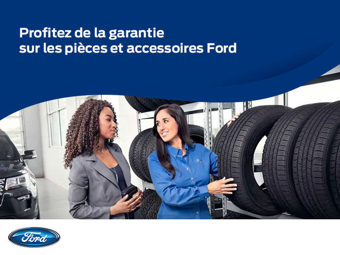 Garantie sur les pièces et accessoires Ford