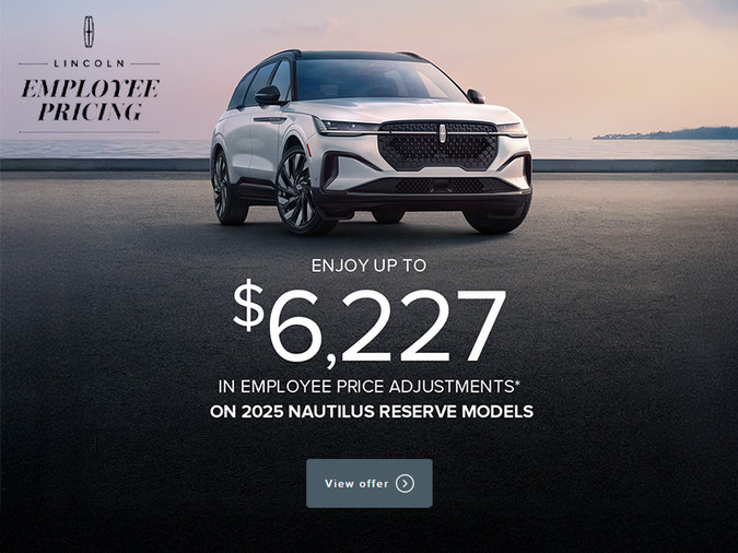 Enjoy up to $6,227 in Employee Price Adjustments on 2025 Nautilus Reserve models*