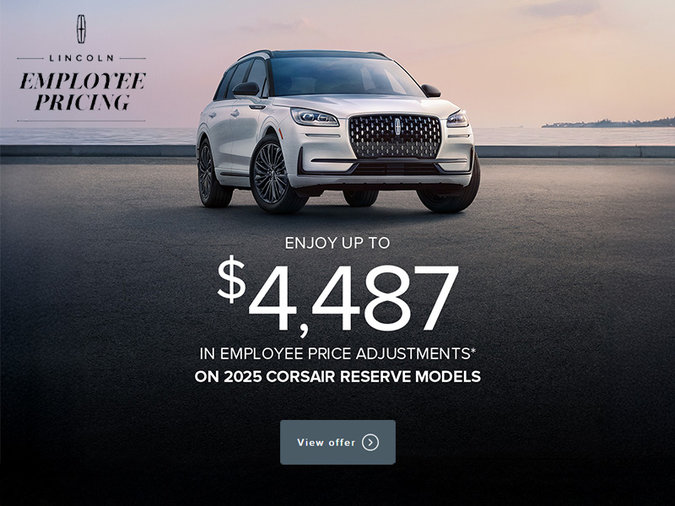 Enjoy up to $4,487 in Employee Price Adjustments on 2025 Corsair Reserve models*