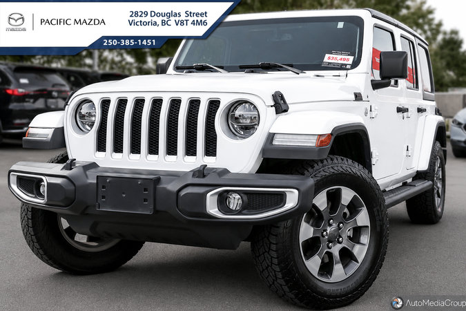 Pacific Mazda - Own this 2021 Jeep Wrangler Unlimited Sahara for $199 bi-weekly*