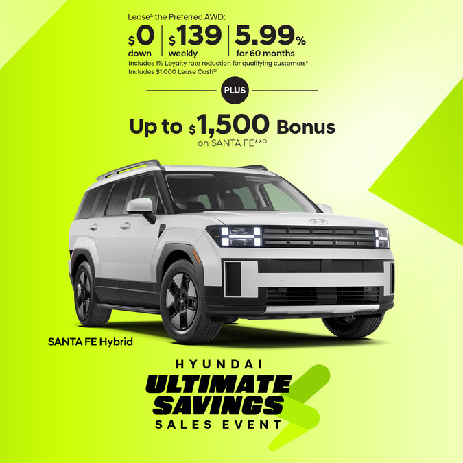 2026 Santa Fe - Ultimate Savings Sales Event
