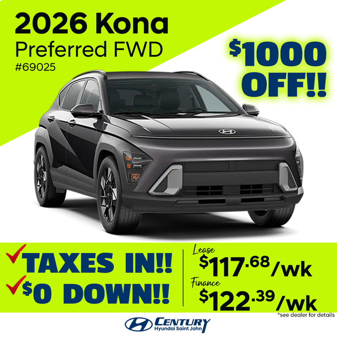 2026 Kona Preferred AWD