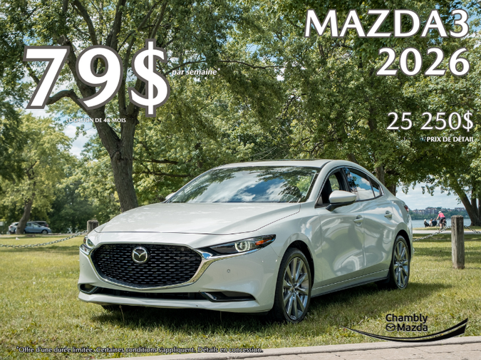 Chambly Mazda - MAZDA3 SEPT 2026